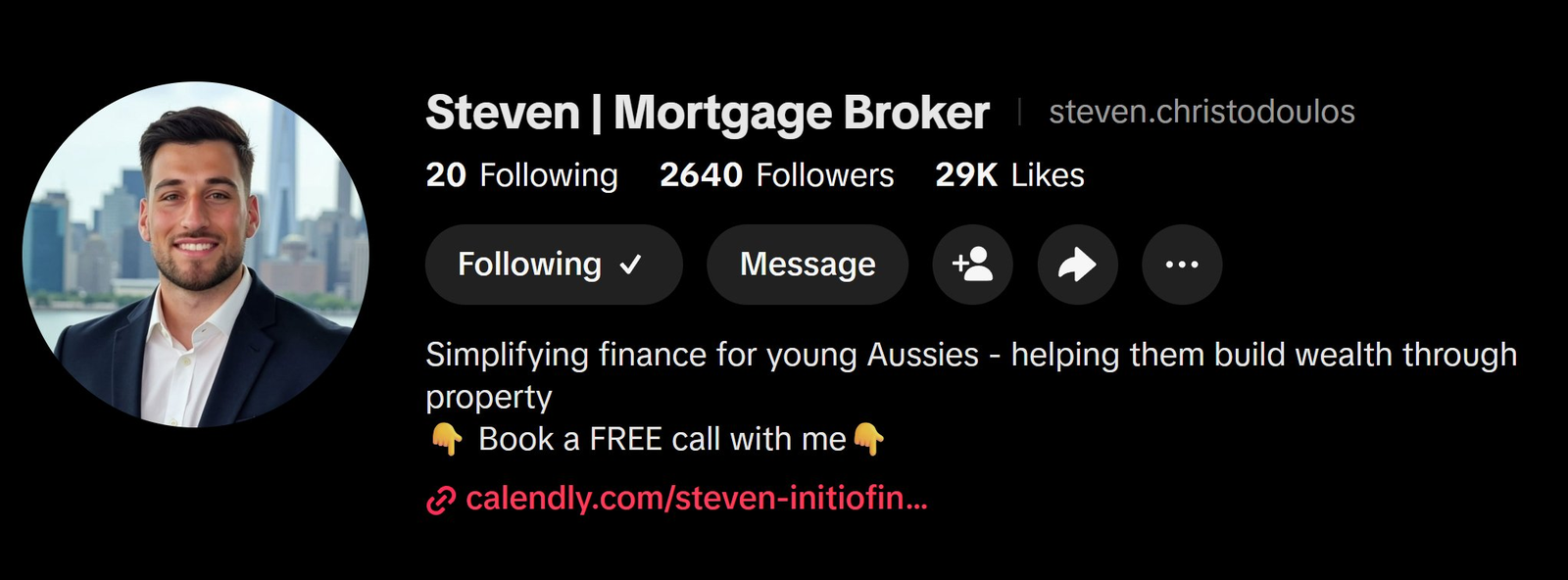 Steven Christodoulos TikTok profile — Mortgage Broker